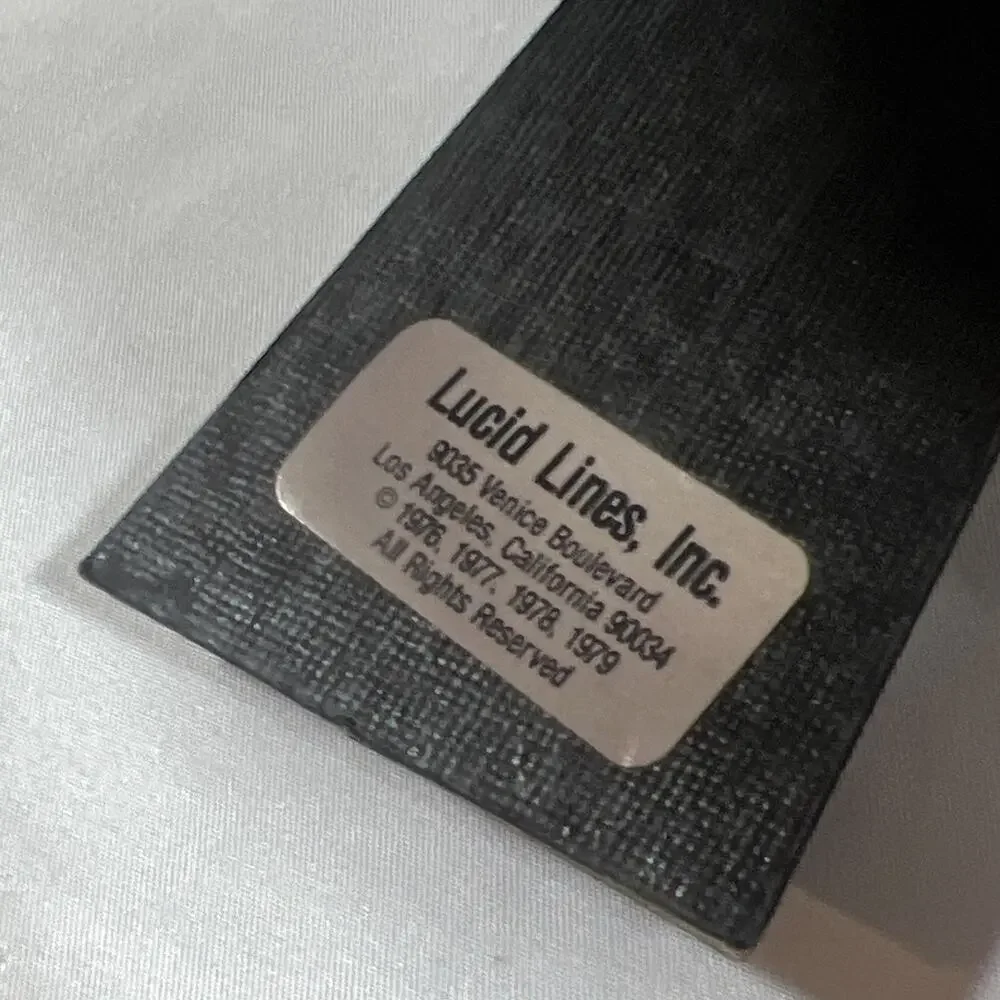 Vintage Lucid Lines 1979 Faux Wicker Frame Fits 3.5x5 Picture Photo Cream 70s